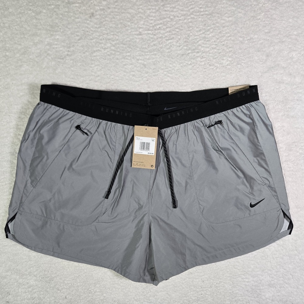 Nike Mens 38x4 Dri-Fit ADV 2-in-1 Reflective 4" Running Shorts IM6267-010 2XL - Picture 1 of 11